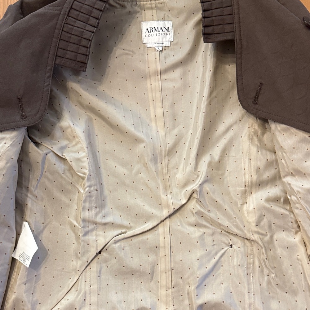 New! Armani Collezioni Textured Button-Up Jacket Size 4 - Picture 7 of 12